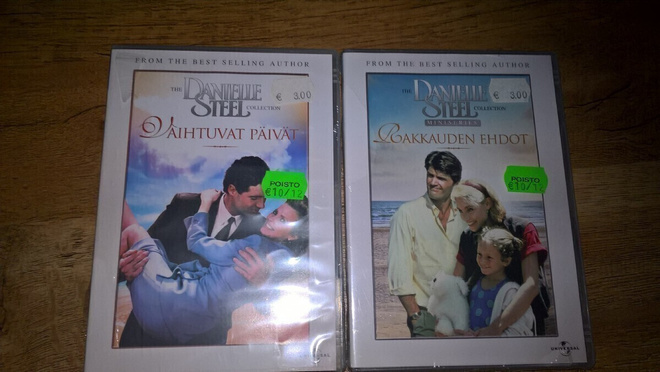 2 X Danielle Steel leffaa uudet muoveissa