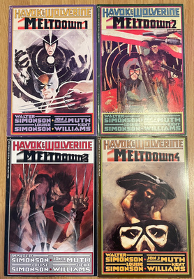 Havok & Wolverine - Meltdown 1-4 -albumit (Epic/Marvel 1988)