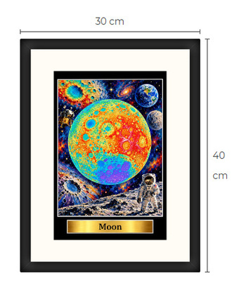 Uusi Kuu avaruus art print Limited Edition