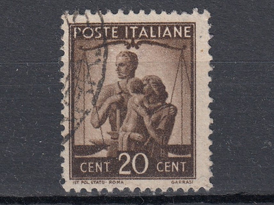 Italia 1945 Mi 683 Work, Justice and Family