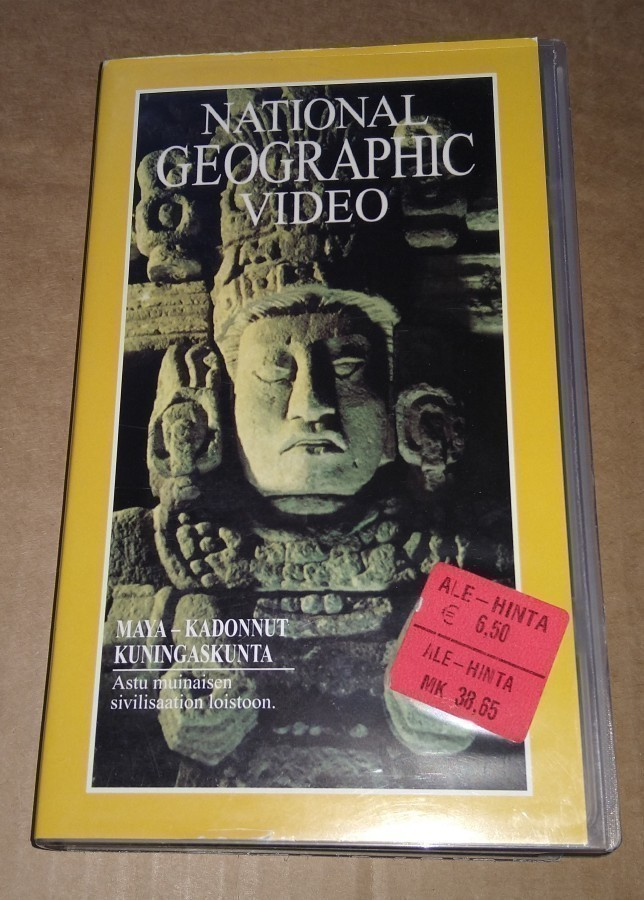 MAYA KADONNUT KUNINGASKUNTA VHS NATIONAL GEOGRAPHIC VIDEO
