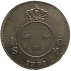 Ruotsi: 4 öre silvermynt 1771 - pikkukuva 2