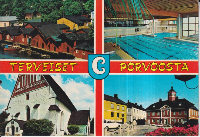 Porvoo - Borgå, vaakuna, sommitelmakortti    ,e115