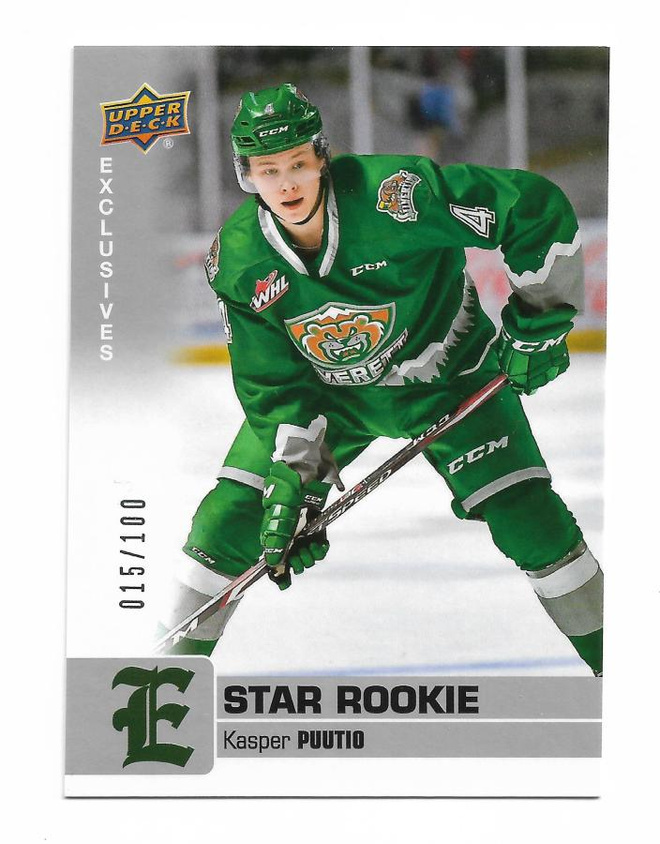 2019-20 Upper Deck CHL Exclusives /100 #341 Kasper Puutio