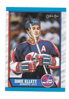 1989-90 OPC #69 Dave Ellett Winnipeg Jets