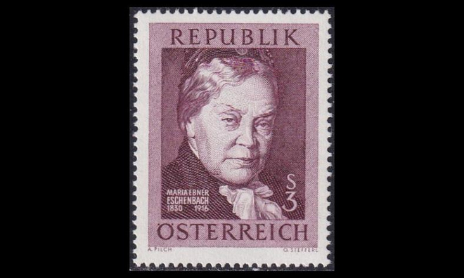 Itävalta 1203 ** Kirjailija Marie von Ebner-Eschenbach (196