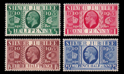 Iso-Britannia 189-92X ** Yrjö V vallassa 25v (1935)