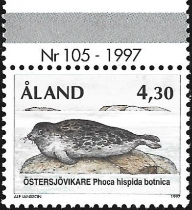 Åland 1997 Yleismerkit 4,30 mk välilöpari numero ** LaPe 126