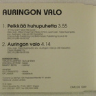 Auringon Valo • Pelkkää Huhupuhetta CD-Single - pikkukuva 2