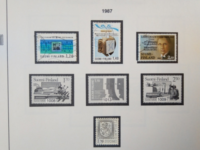 1987 Suomi postimerkki 4 kpl