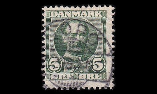 Tanska 53 o Frederik VIII 5 öre (1907)