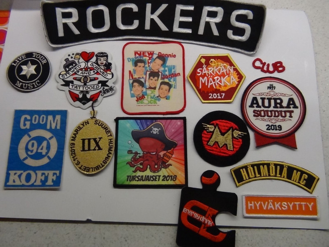 ROCKERS, AURA, KOFF, LIVE MUSIC KANGASMERKIT ym..14kpl