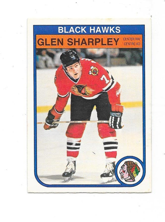 1982-83 OPC #75 Glen Sharpley Chicago Blackhawks