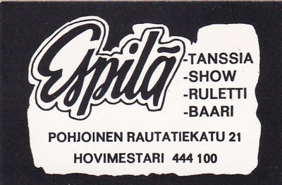 Helsinki, Espilä. Pohjoinen Rautatiektu 21   4/16