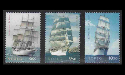 Norja 1541-3 ** Purjelaivoja (2005)
