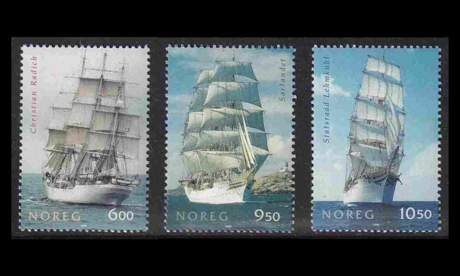 Norja 1541-3 ** Purjelaivoja (2005)