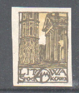 Keski-Liettua 1920 4mk hammastamaton.