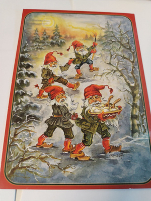 Joulukortti,kulkematon.