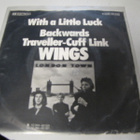 WINGS - WITH A LITTLE LUCK - SAKSA PAINOS EX-/EX- 7'' SINGLE - pikkukuva 2