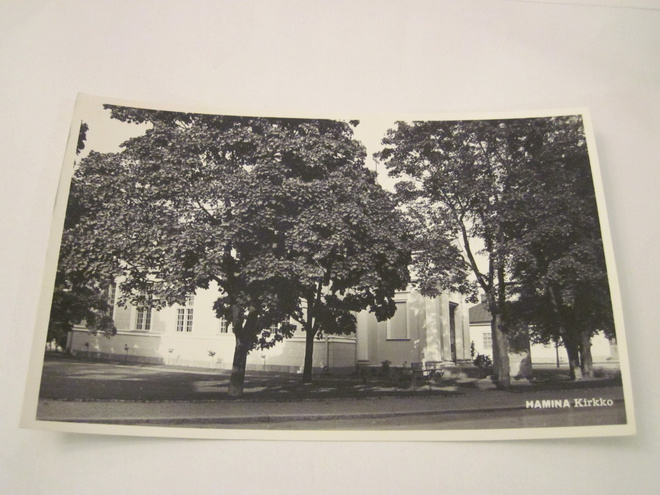 VANHA Postikortti Hamina 1950-l Alkup.Mallikappale