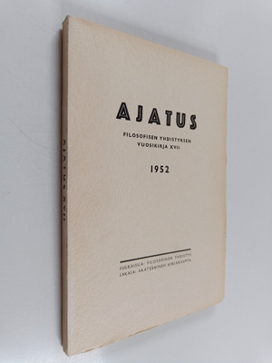 Ajatus 17 : Suomen filosofisen yhdistyksen vuosikirja 1952