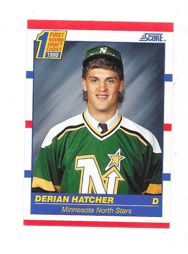 1990-91 Score #430 Derian Hatcher Minnesota North Stars RC