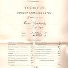 Teollisuuskoulu, Kuopio, todistus 2 kpl. + Turku, todiste. - pikkukuva 2