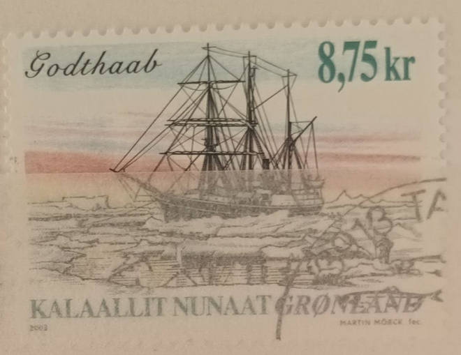 Grönlanti: Laivoja II, Mi 409, 2003 o, 3 €