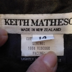 Keith Matheson- ruskea jakkupuku 14 (40) 90-L 100% viskoosia - pikkukuva 5