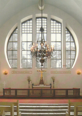 KIRKKOKORTTI - MUURUVEDEN KIRKKO - SISÄKUVA