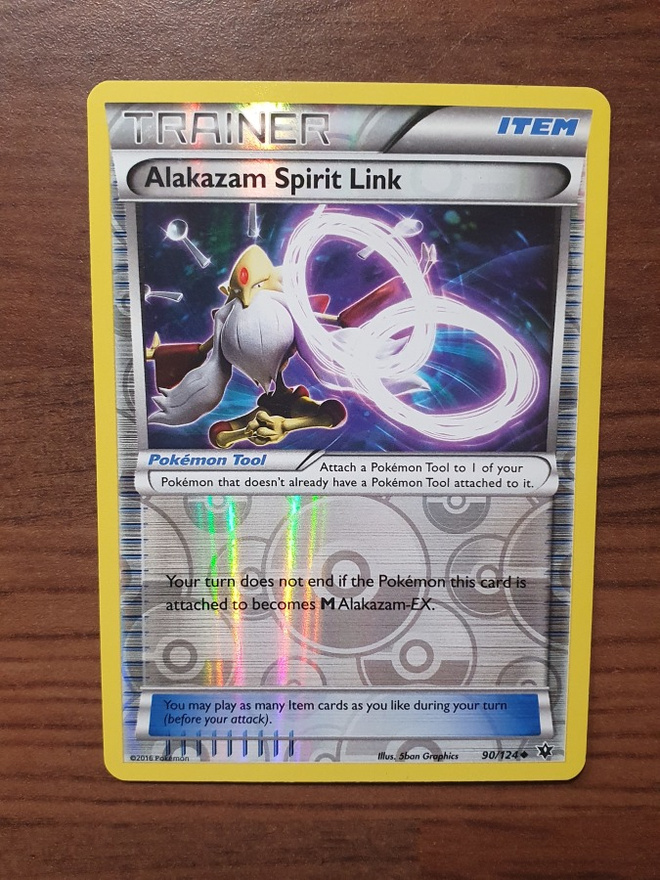 Pokemon Alakazam Spirit Link 90/124