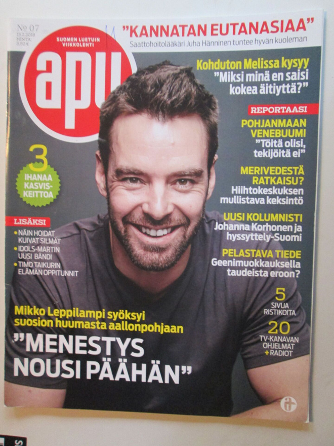 APU LEHTI 7 / 2018 VIIKKOLEHTI SIS.LUETTELOT 2 ja 3 KUVISSA