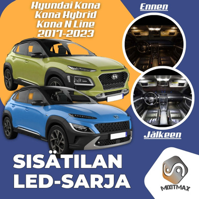 Hyundai Kona Sisätilan LED-sarja 8-osainen