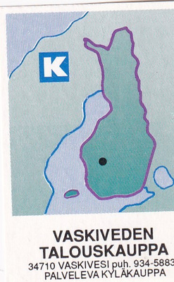 Vaskivesi, Talouskauppa. Kesko, kartta s82