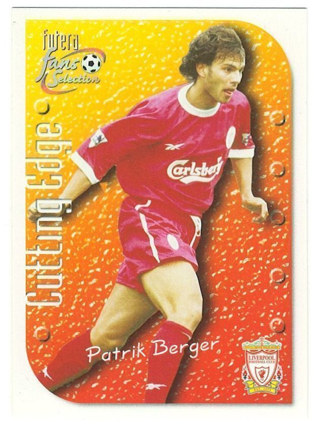 1999 Futera Liverpool FS #7 Patrik Berger Cutting Edge