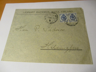 1908 Vaasa Lennart Backman liikekuori