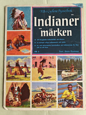 INDIANER MÄRKEN  FIB:S GYLLENE PYSSELBOK NR 5