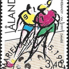 Åland 1997 Salibandy 4,30 mk EP alareuna LOISTO LaPe 127 - pikkukuva 1