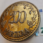VANHA Peltirasia Karl Fazer 200 mk 1926 Muotoinen - pikkukuva 1