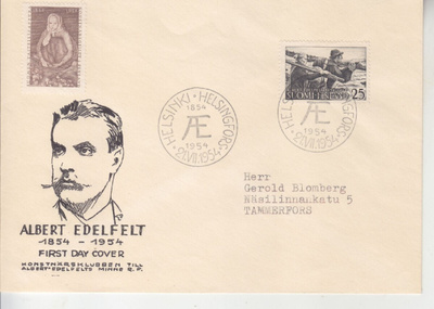 FDC 1954 Albert Edefels