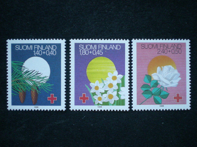 Punainen Risti PR-sarja 1988 - LaPe 1041-1043 **