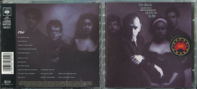 THE BLACK SORROWS . CD-LEVY . HOLD ON TO ME