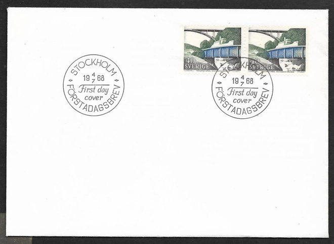 Ruotsi - Dalslands kanal FDC 1968 (Fac. 620)