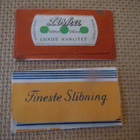 Kaksi vintage partakoneen terän päällyspaperia - pikkukuva 2