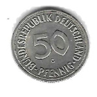 1970 50 PFENNIG KOLIKKO KÄYTETTY SAKSA - pikkukuva 1