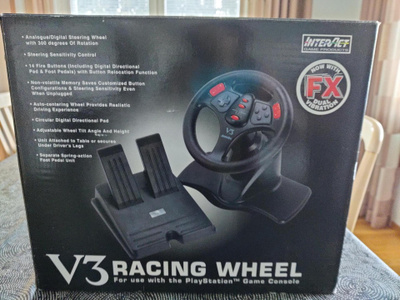 V3 Racing wheel polkimilla / PlayStation