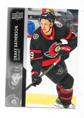 2021-22 Upper Deck #374 Derek Batherson , Ottawa Senators