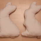 2x koristetyyny pupun siluetti harmaa - pikkukuva 4