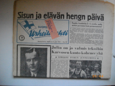 Suomen Urheilulehti Nro 93/1952 (25.2)