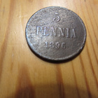 5 Penniä 1896 mahd. kl 2 - pikkukuva 2